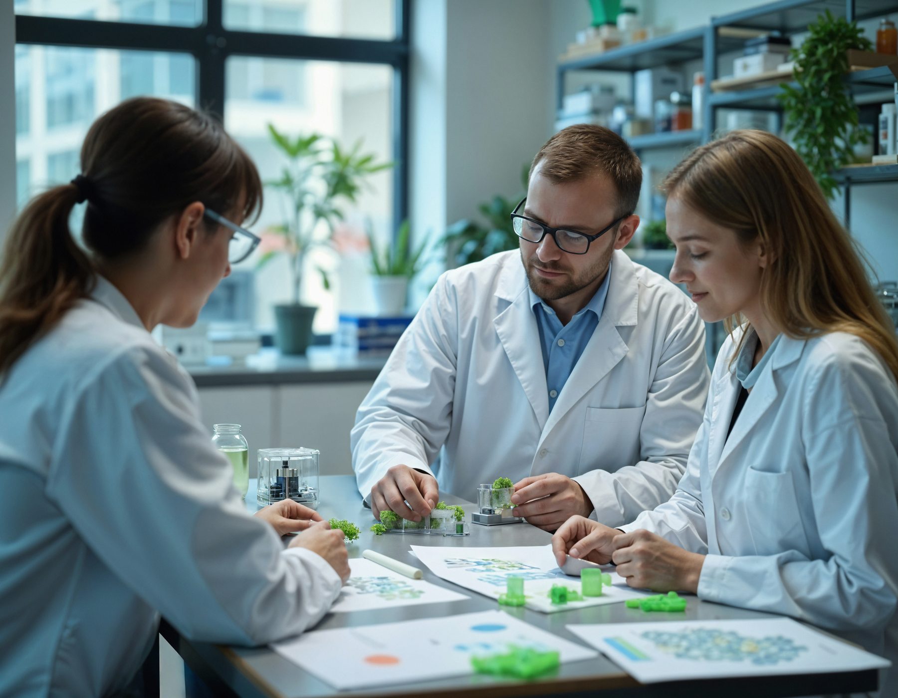 Étudiants en santé sur un campus universitaire